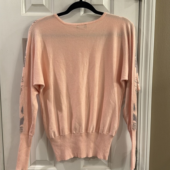 Venus Embellished Dolman Pink Sweater - XS - Picture 4 of 6